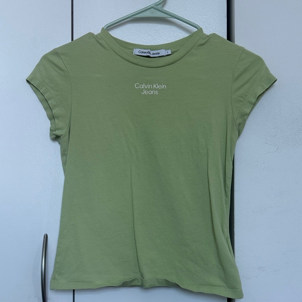 Calvin Klein Jeans Light Green Short Sleeve Tee